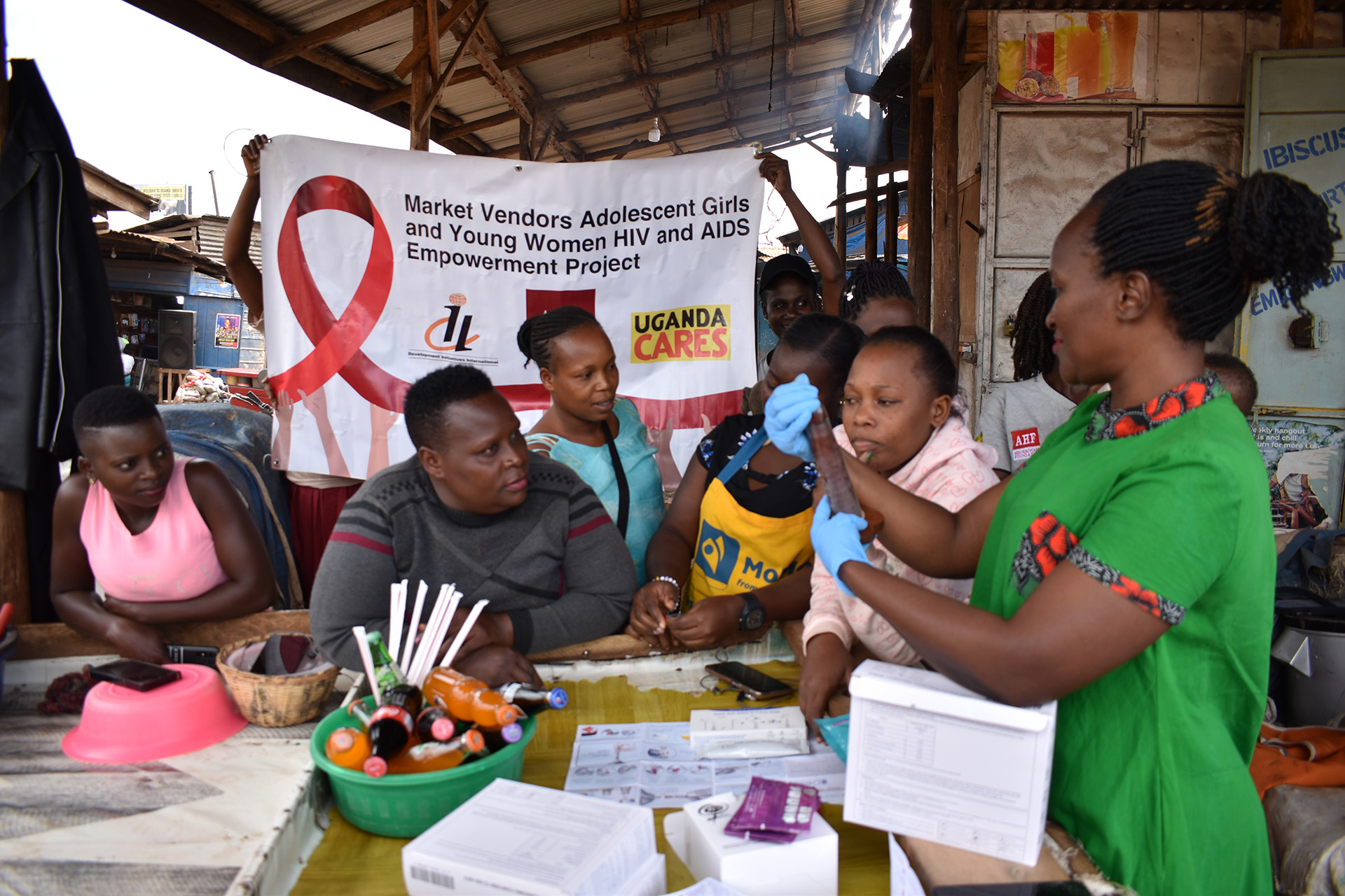 Adolescent Girls and Young Women (AGYW) Focus Group Discussions & Reproductive Health Sessions Kalerwe and Katwe markets June 2023